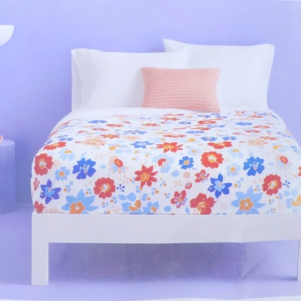 Floral Reversible Microfiber Comforter